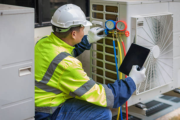 Professional Hvac technician working in Watkins, CO